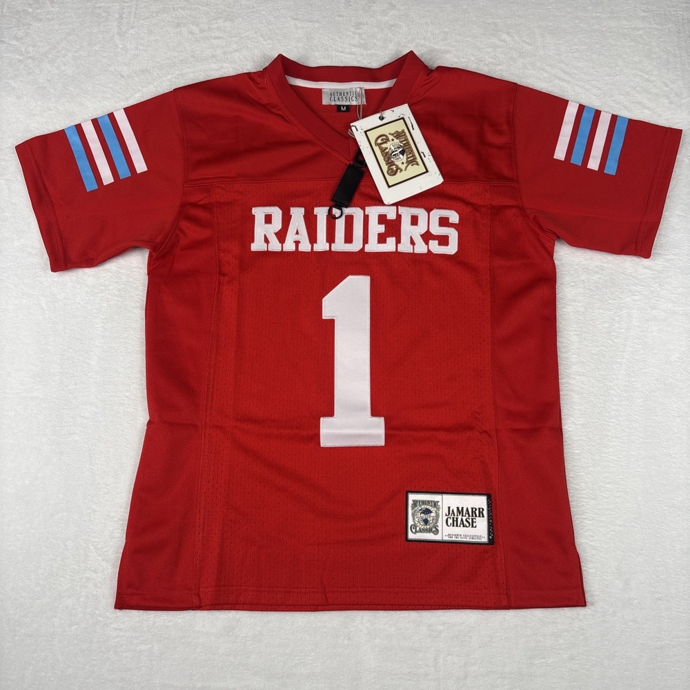 NWT Headgear Classics Jamarr Chase #1 High School Football Jersey Size Medium